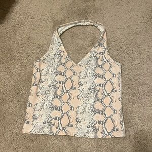 American Eagle Snake print halter top. Size XS